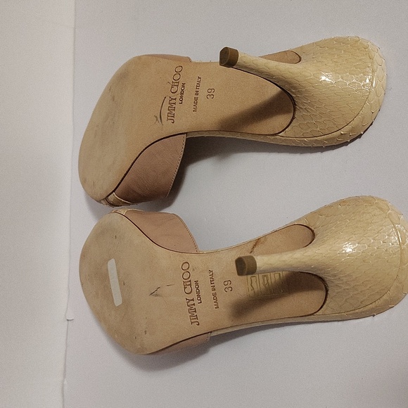 Jimmy Choo Tan and Cream Women's Heels $120. Sale !! $80 - Picture 5 of 5